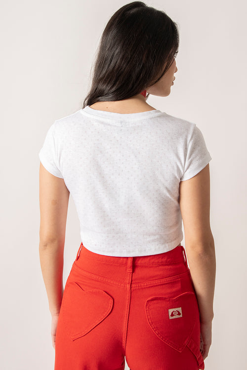 Heart Hand Kao White T-shirt