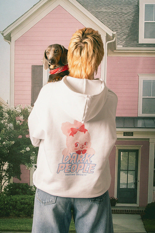 Dark People Organic Cotton White Sweatshirt