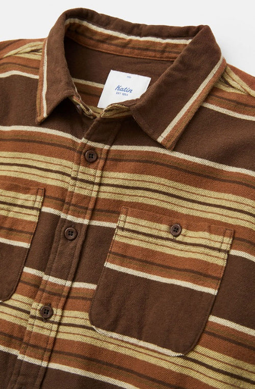 Camisa Katin Sierra Flannel Dark Brown