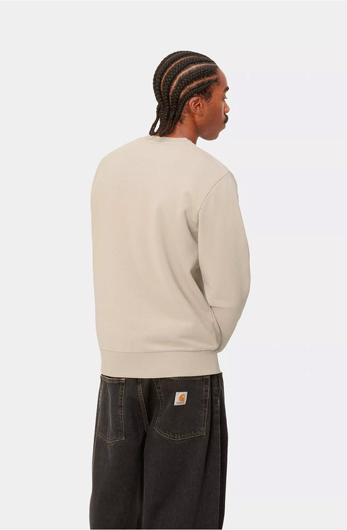 Carhartt WIP Script Embroidery Wall/Black Sweatshirt