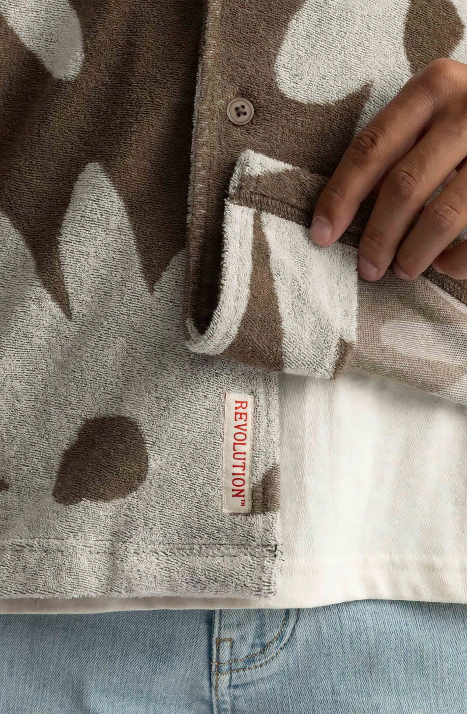 Chemise Revolution Taupetastic Terry Brown