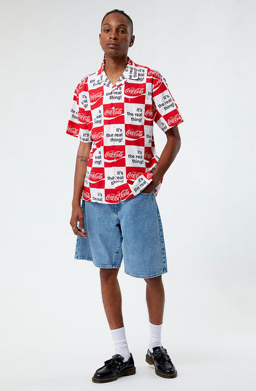 Chemise Brixton x Coca-Cola Bunker White