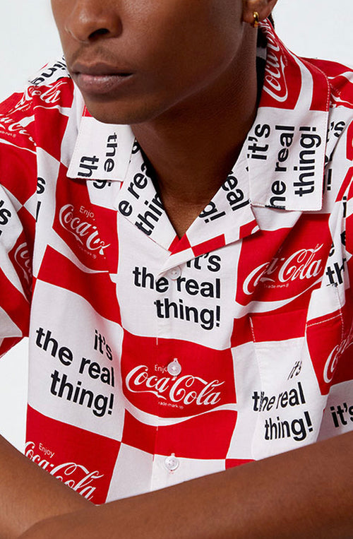 Chemise Brixton x Coca-Cola Bunker White