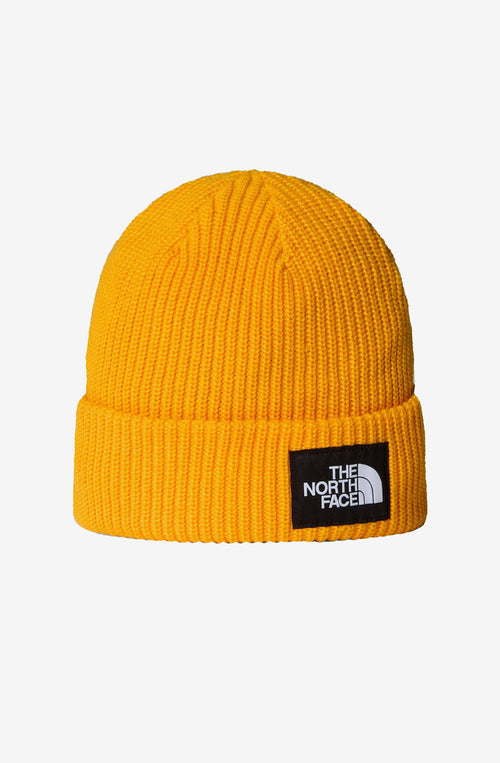 Bonnet The North Face Logo Box Cuffed Yellow