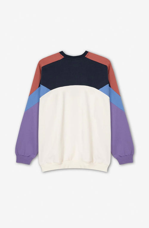 Sweat-shirt Dru Ivory/ Navy/ Grape/ Cresen