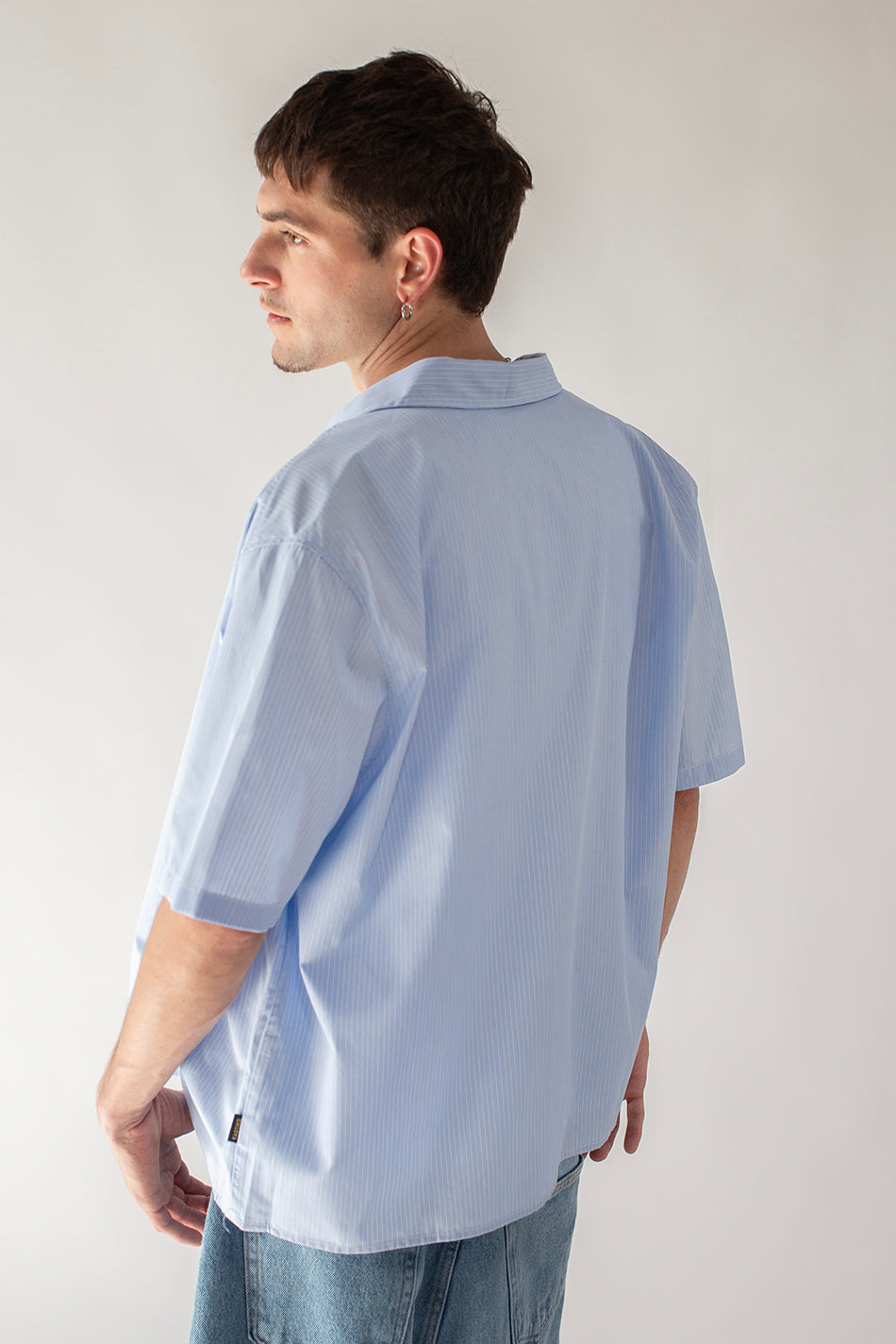 Loui Heart Chemise Bleu/ Blanc