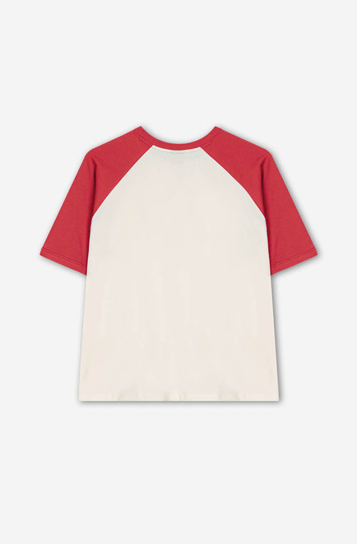 Rang Piero T-Shirt ivoire/rouge