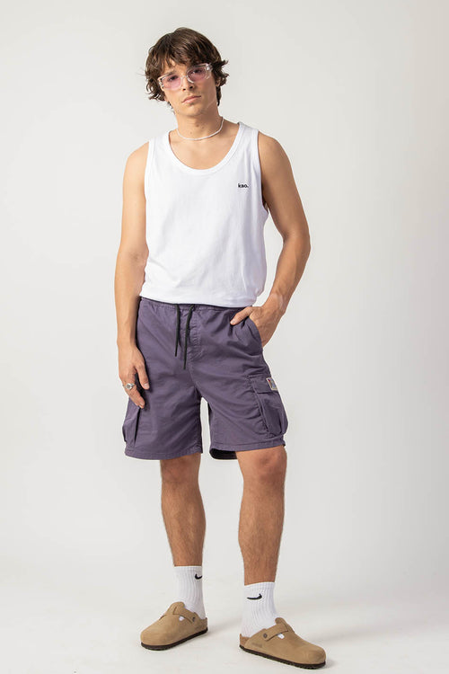 NATHAN WEISSES KURZES TANKTOP