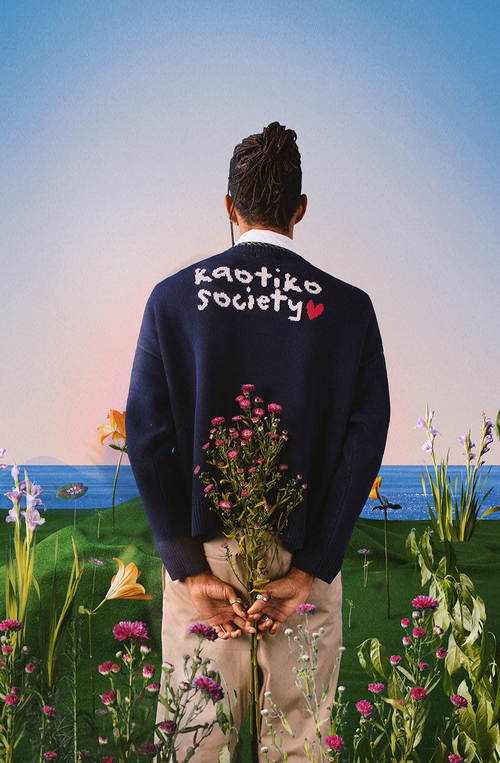 Mushroom Navy Sweater