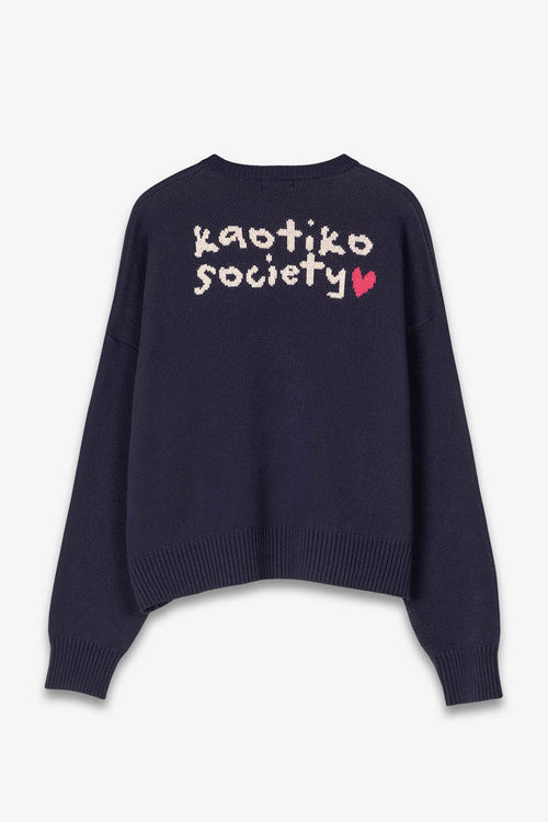 Mushroom Navy Sweater