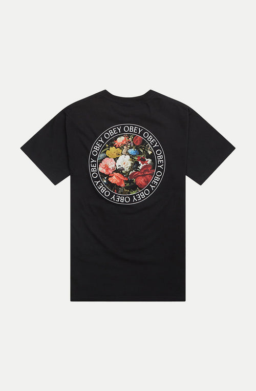 Obey Bouquet Schwarzes T-Shirt