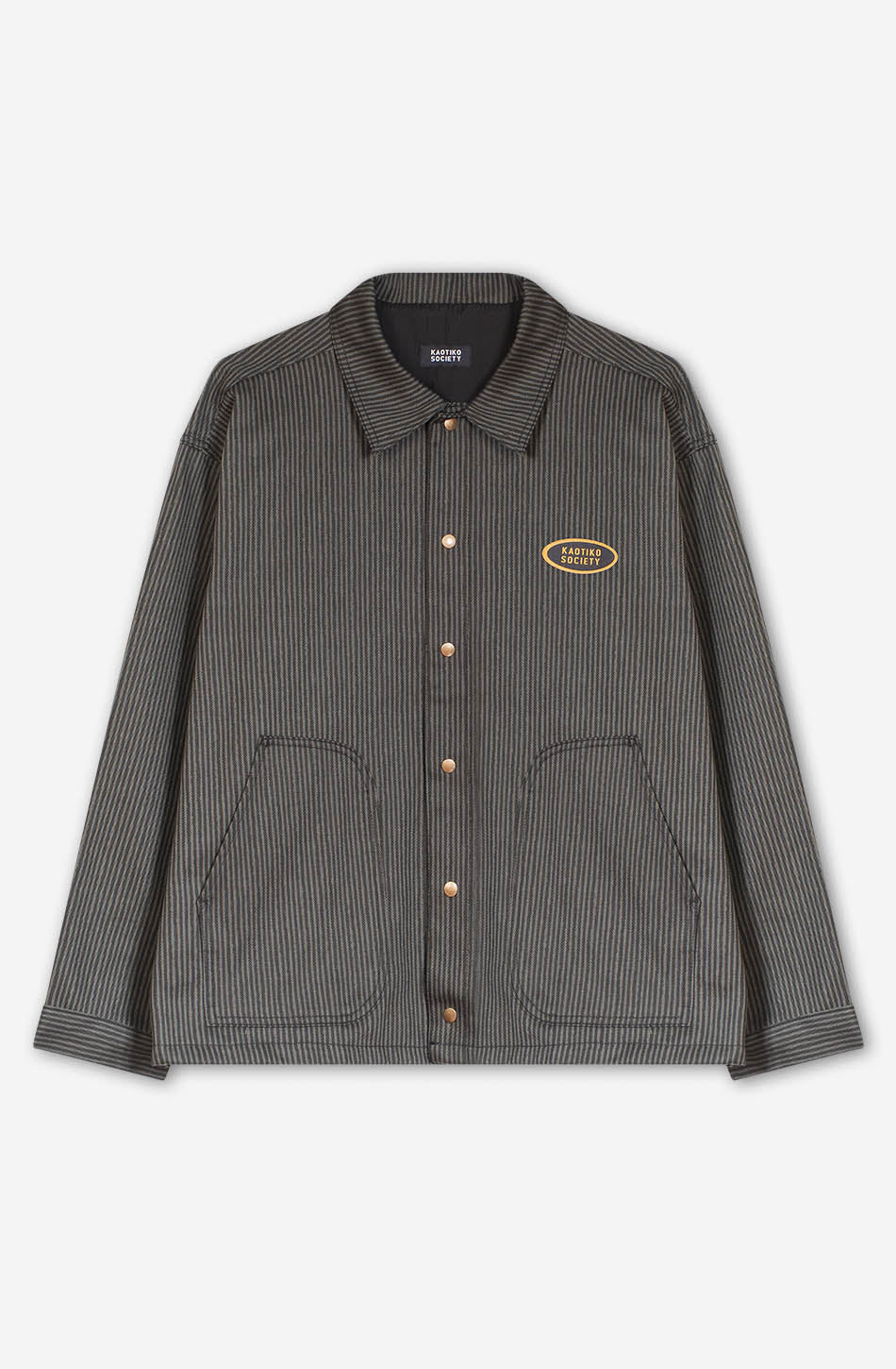 Veste décontractée à rayures vertes/noires