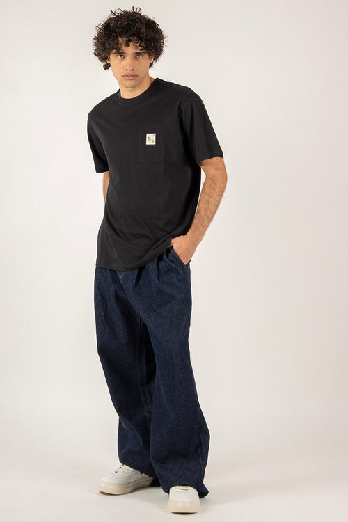 Pudel-Ballon-schwarzes T-Shirt