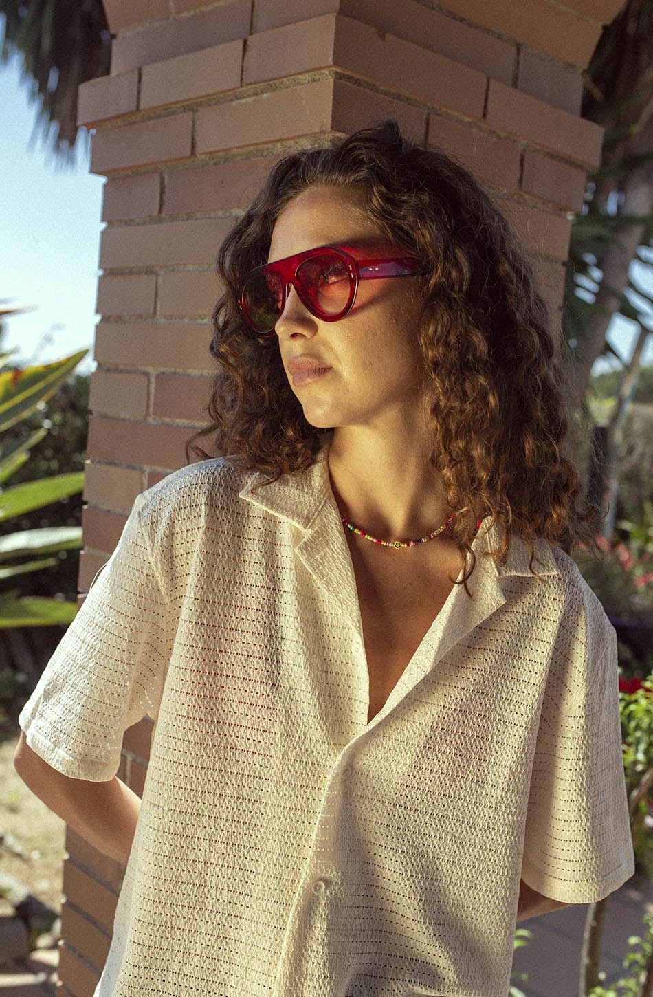 Chemise en crochet ivoire