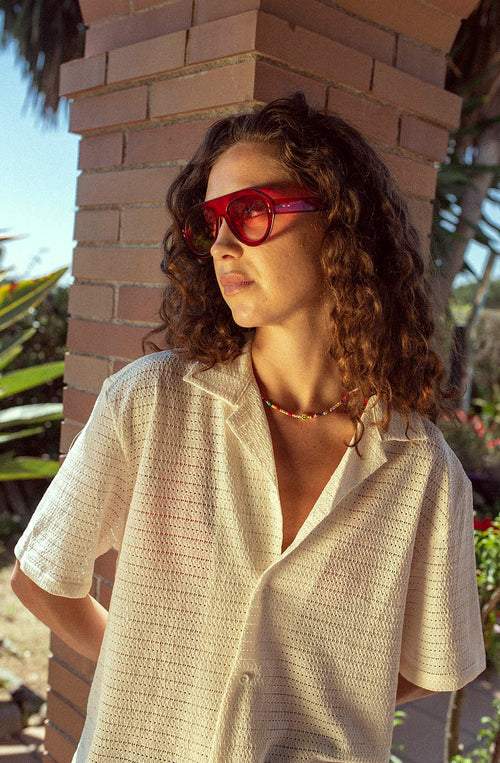 Chemise en crochet ivoire