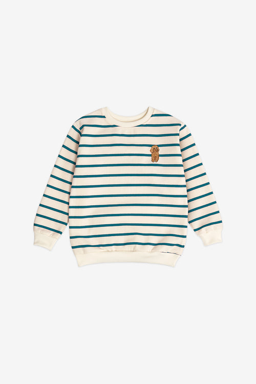 Streifen Pudel Grün Sweatshirt