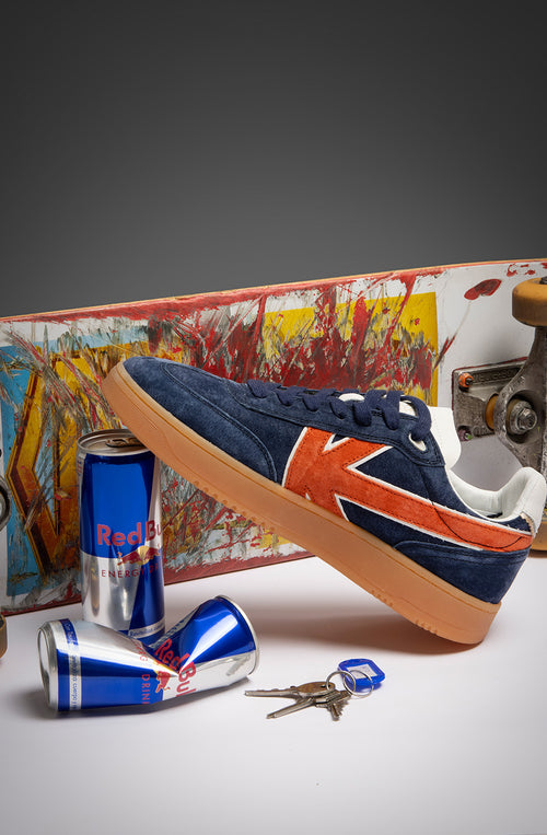 Kaotiko Chaussures Boston Suede Navy