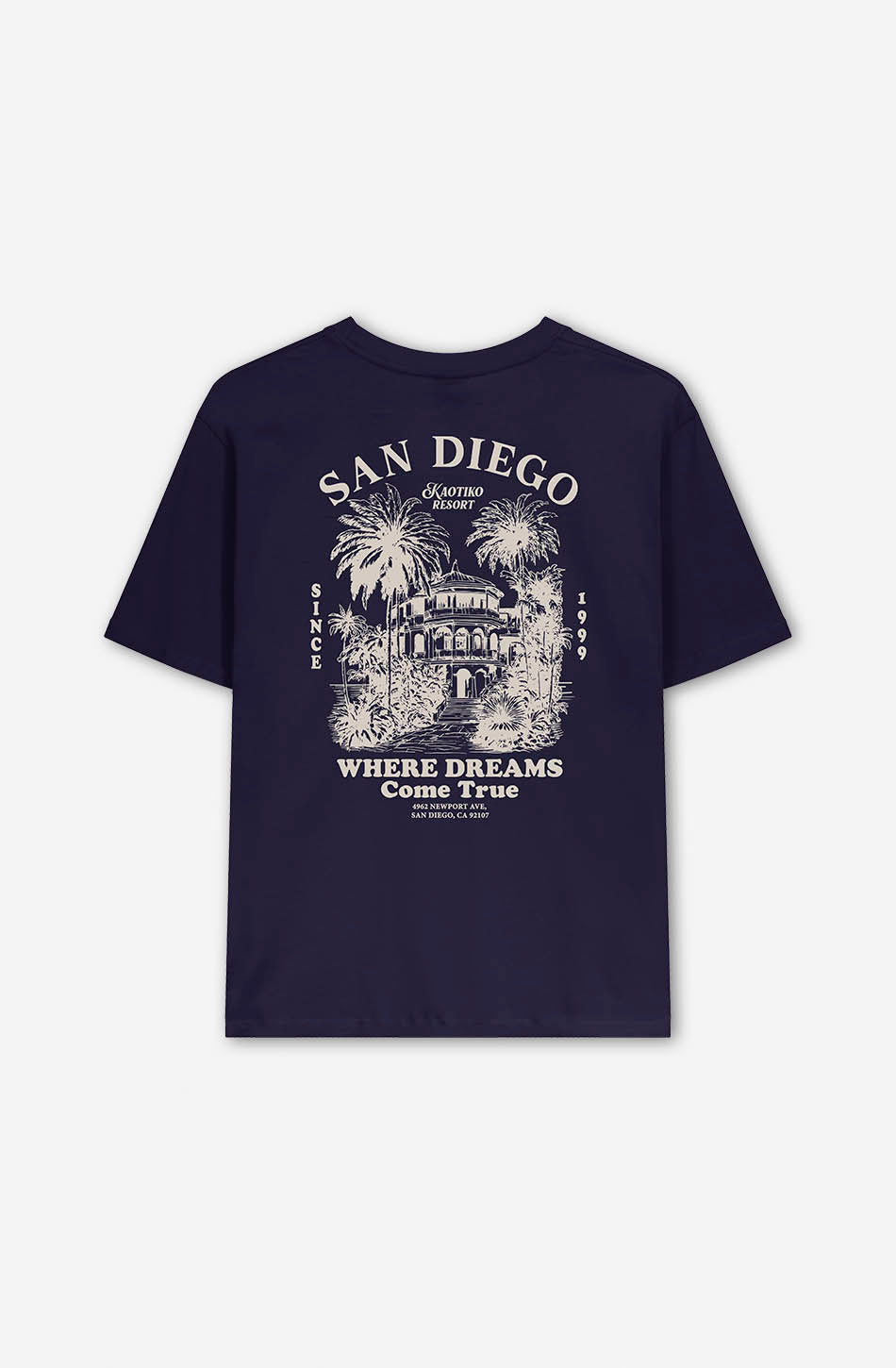 Kaotiko Resort Marineblaues T-Shirt