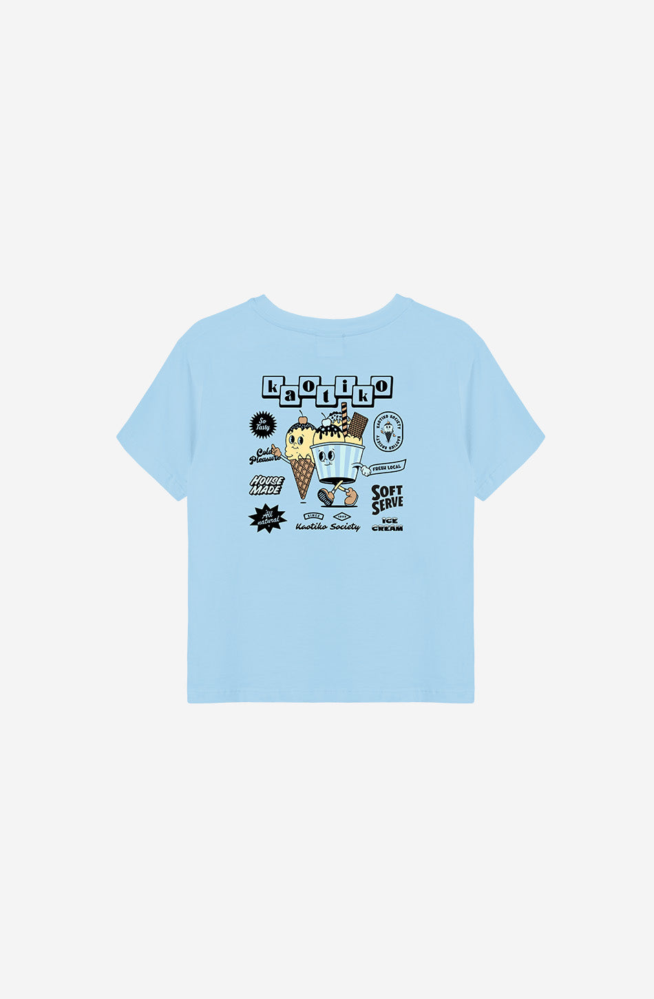 T-Shirt bleu crème glacée