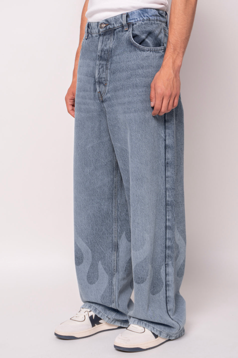 Pantalon Laser Denim Flame