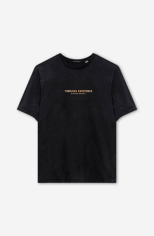 Washed Timeless Existence T-Shirt noir
