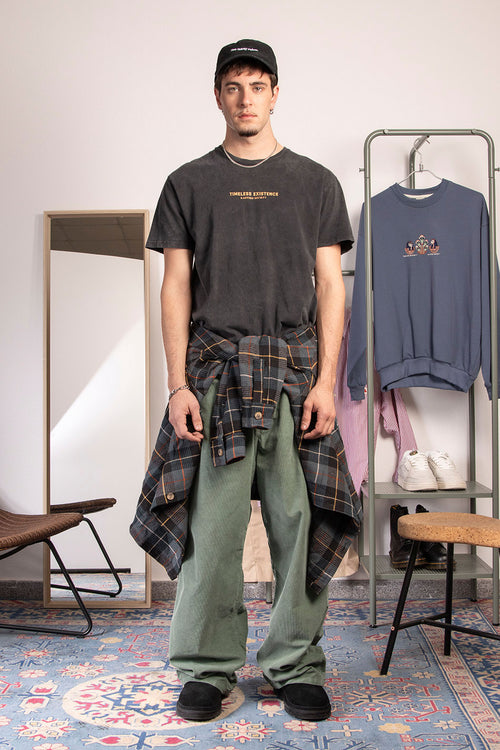 Washed Timeless Existence T-Shirt noir