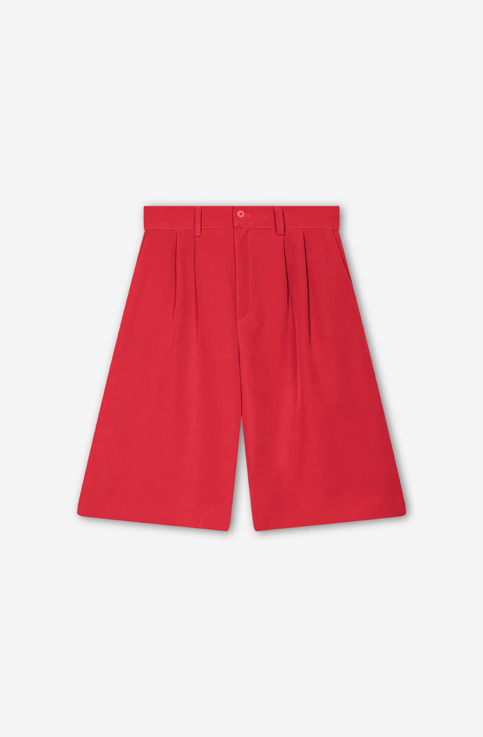 Bermuda Pinzette mit weitem Bein, rot