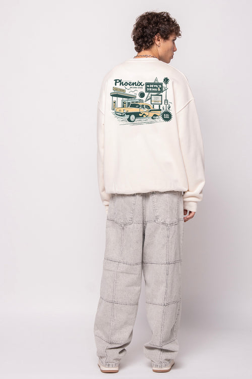 Sudadera Gas Station Organic Cotton Ivory