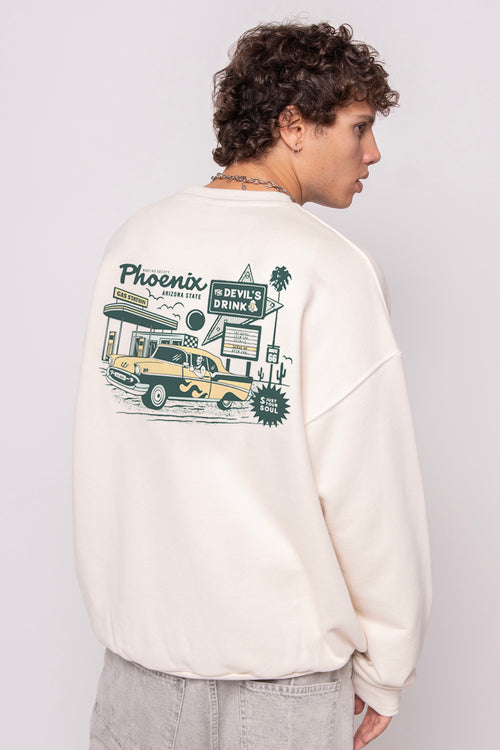 Sudadera Gas Station Organic Cotton Ivory