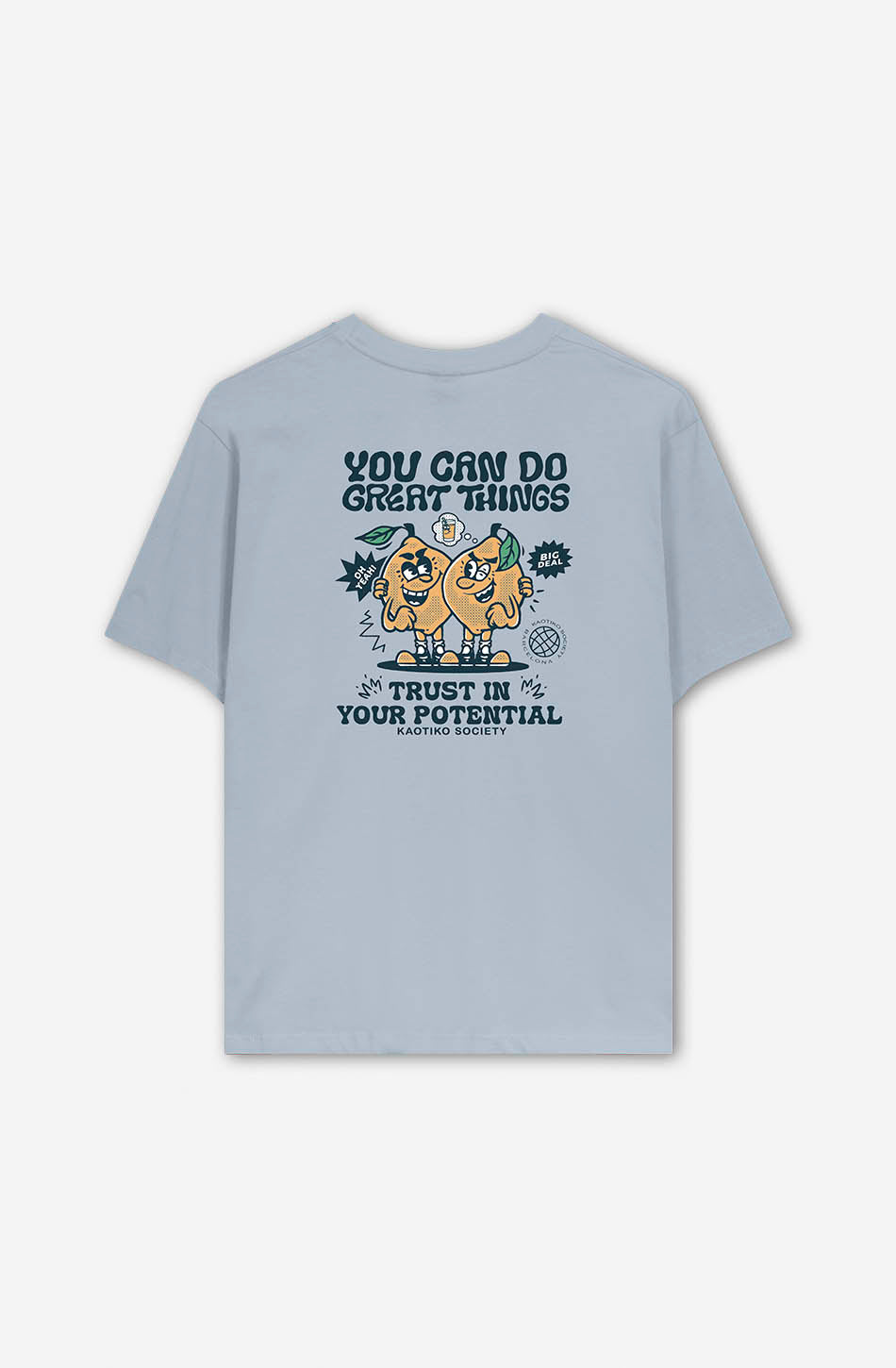Camiseta Washed Vous pouvez faire de grandes choses Acier