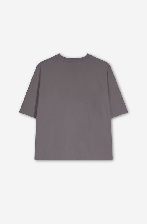 Cropped Burning Rebellion Gray T-shirt