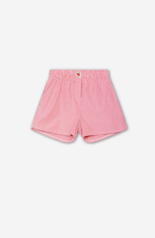 Short Apple Red Checked