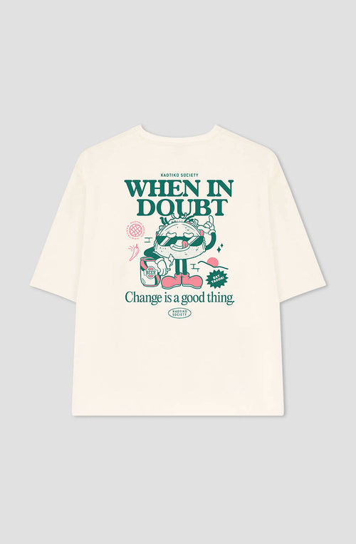 When In Doubt - T-shirt en coton biologique ivoire