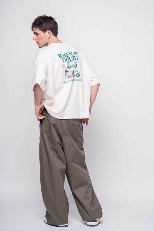 When In Doubt - T-shirt en coton biologique ivoire