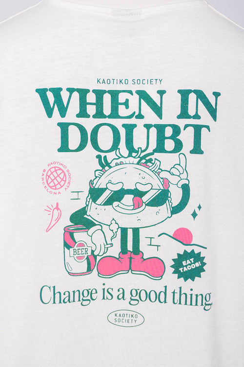 When In Doubt - T-shirt en coton biologique ivoire