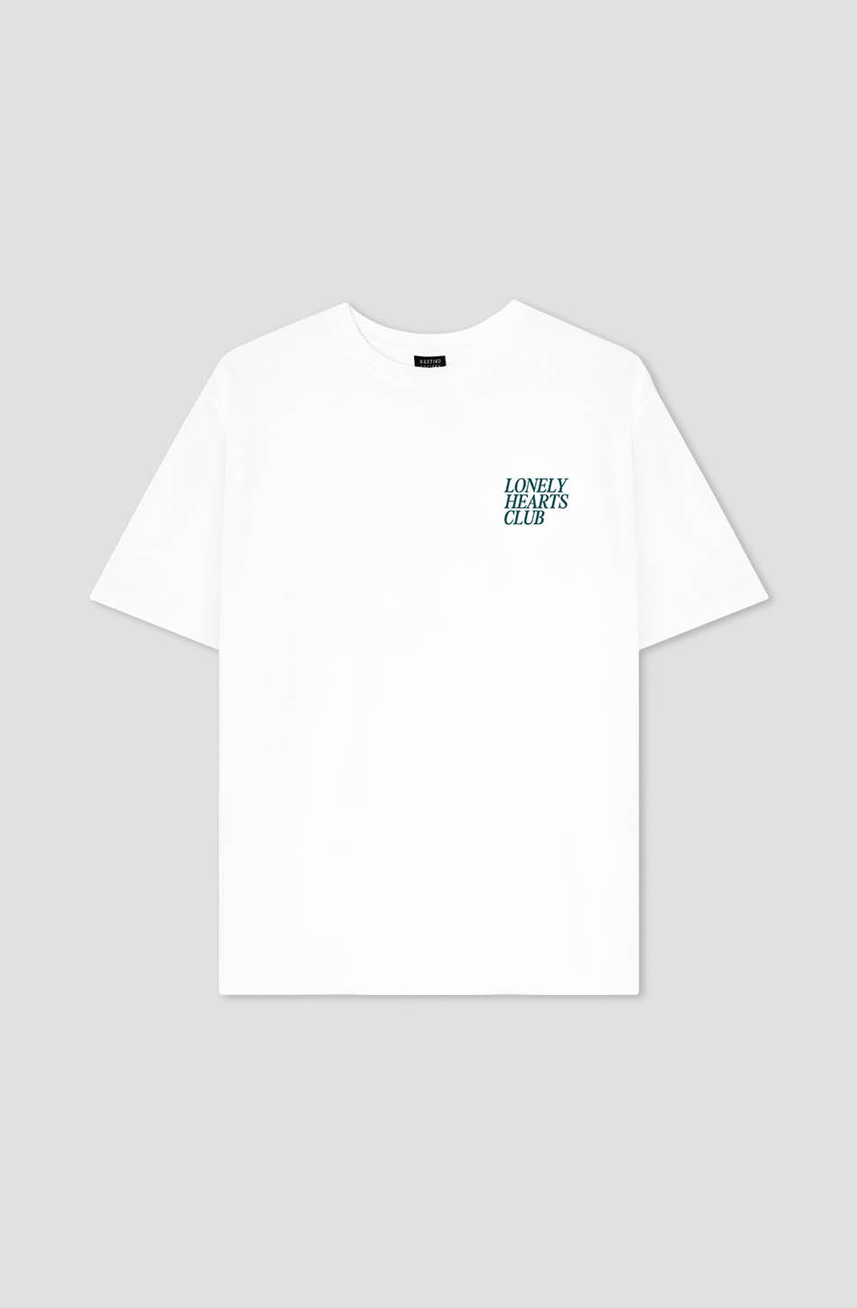 T-shirt blanc en coton biologique Lonely Hearts