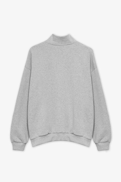 Half Zip Kaotiko Society Gray Sweatshirt