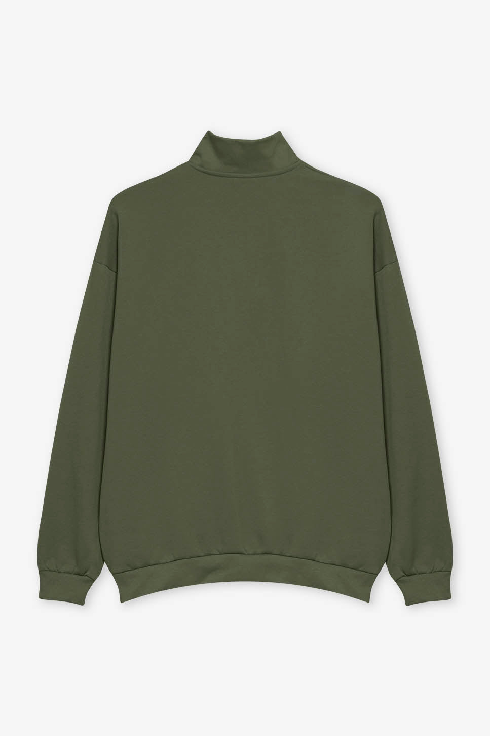 Kaotiko Society Army-Sweatshirt mit halbem Reißverschluss