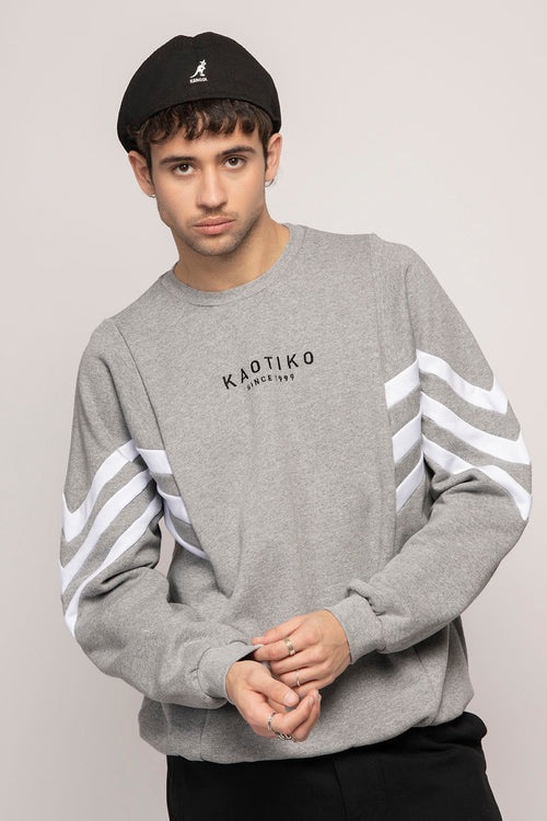 Chad Grey Vigoré Sweatshirt / White