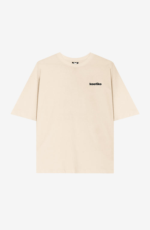 T-shirt Calvin Branding Cropped Ivoire