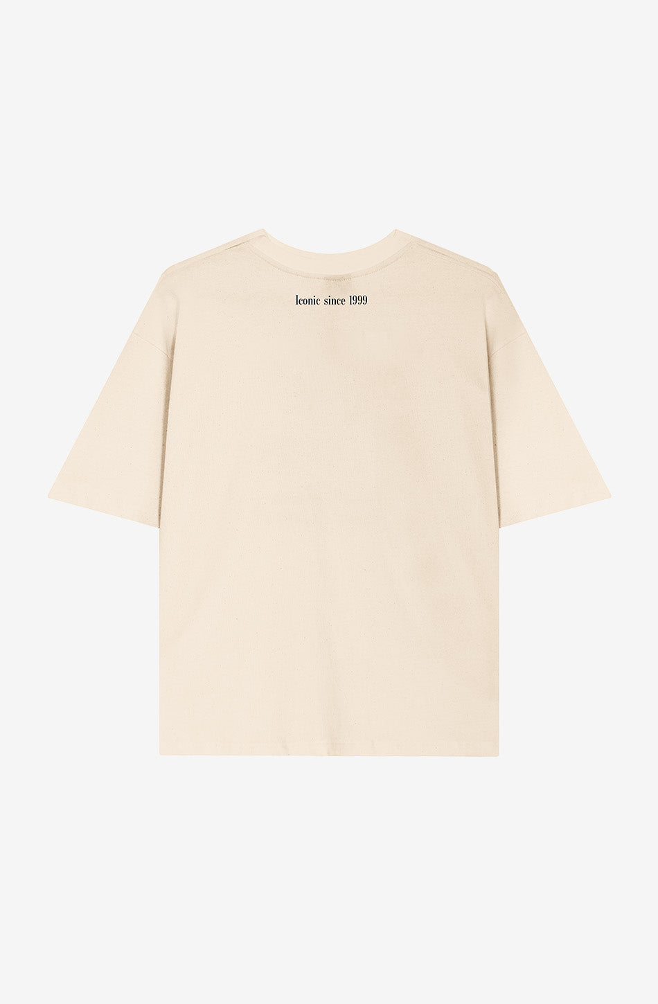 T-shirt Calvin Branding Cropped Ivoire