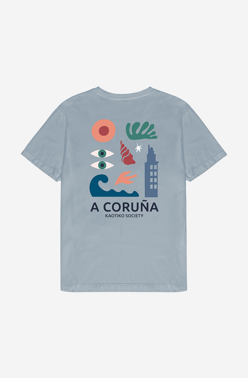 Gewaschenes A Coruña Steel T-Shirt