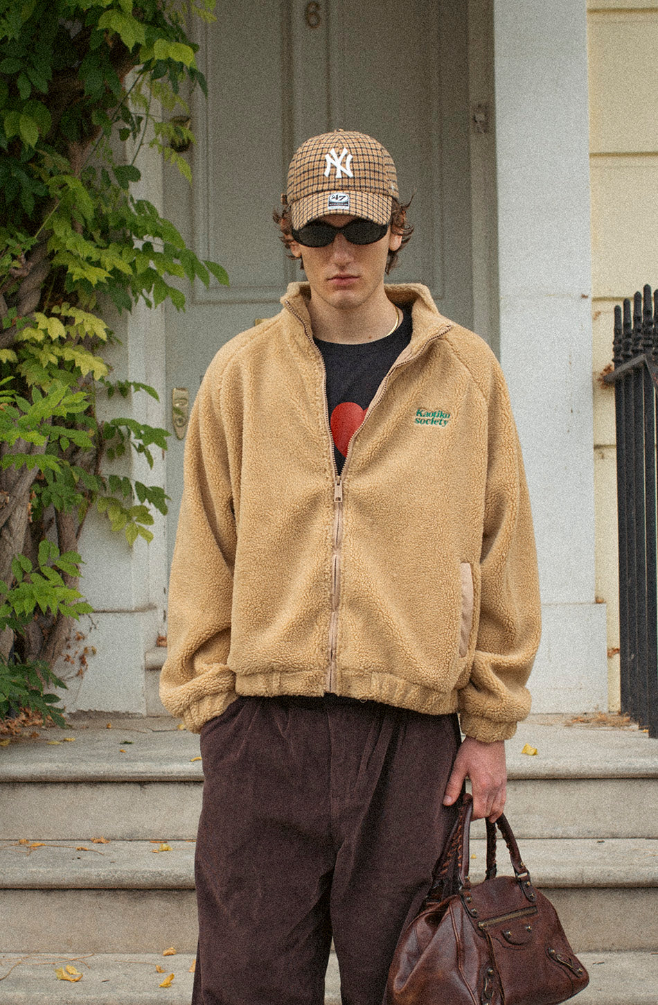 Chaqueta Fleece Life is Tricky Camel