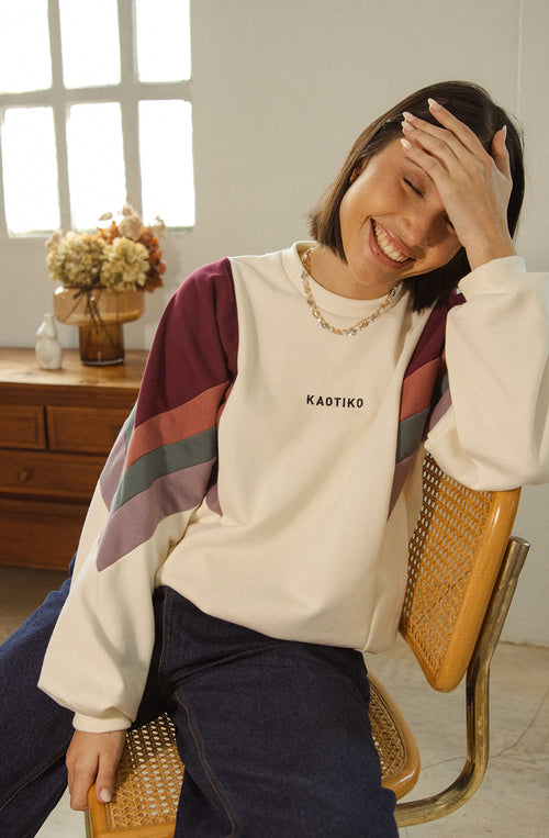 Ginger Ivory/ Wine/ Burgundy Sweatshirt