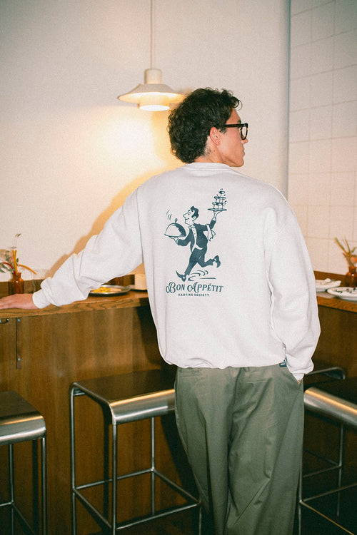 Sweatshirt La Dolce Vita Coton Biologique Blanc