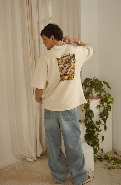 Luxury Chaos Organic Cotton Ivory T-Shirt