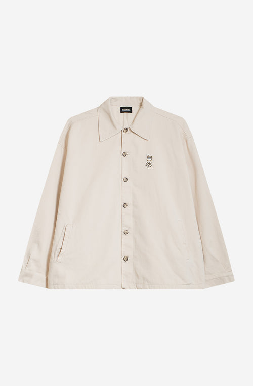 Jacke mit Taschenstickerei Camelia Ivory