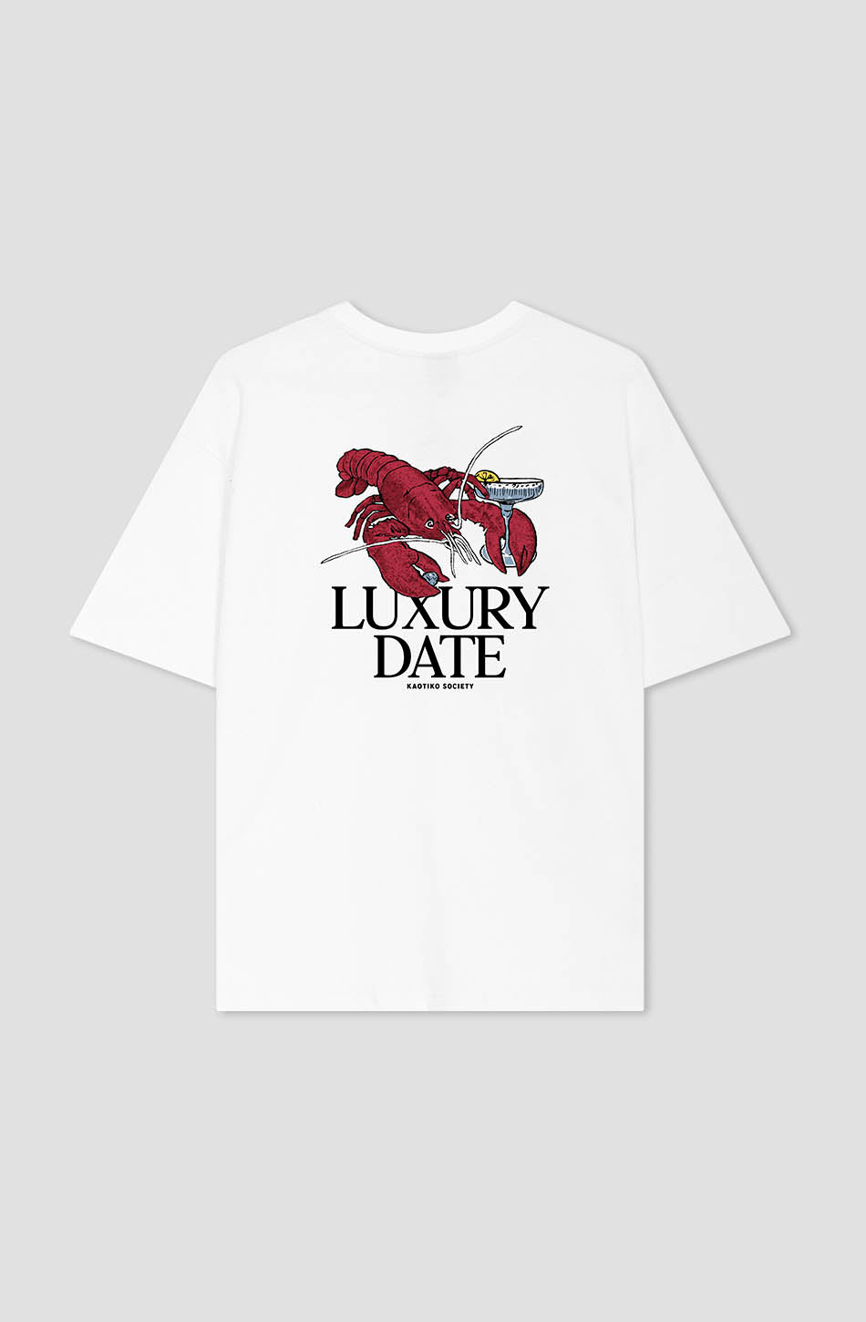 T-Shirt blanc en coton biologique Luxury Date