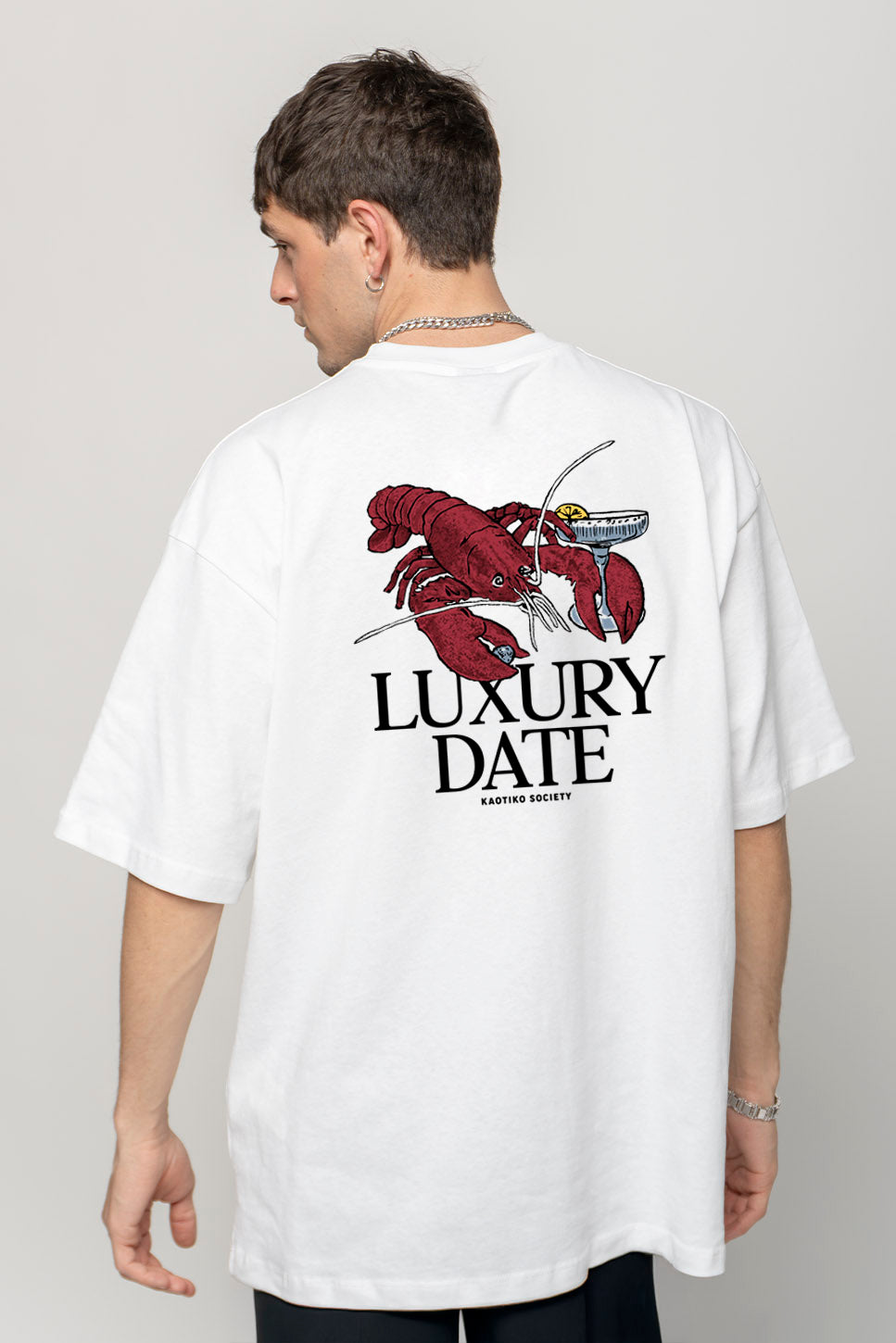 T-Shirt blanc en coton biologique Luxury Date