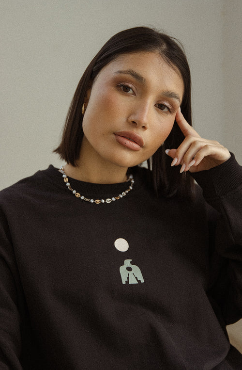 Sudadera Western Elements Multicolor Black